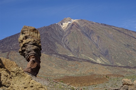 Los Roques at El Teide National Park, Tenerife, Canary Islands. Spain.の写真素材