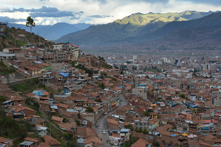City of Cuzco in Peru, South America.Horizontal view.