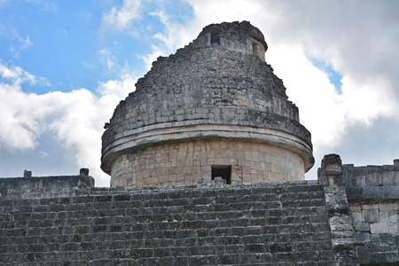 Observatory El Caracol. Mayan archeological site of Chichen Itza, Yucatan, Mexico.