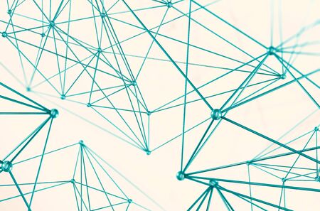 Geometry Concept Mesh Illustration. Geometric Abstract Backgroundの写真素材