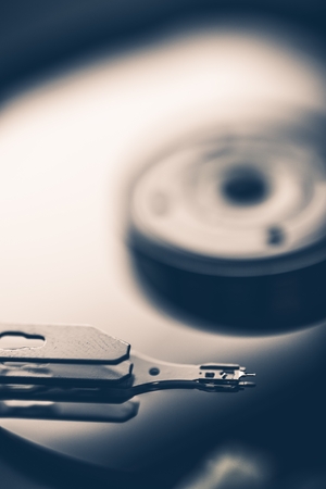Modern Hard Drive Safe Data Storage Concept Photo. Computer Data Storage.の写真素材