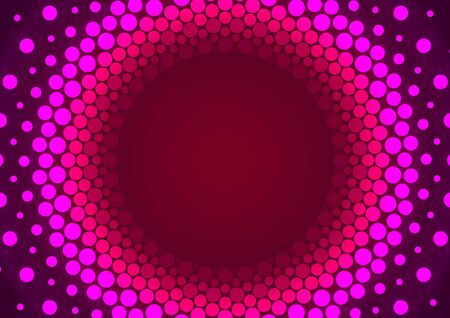 Pink Particles Orbit Abstract Background Illustration.の写真素材