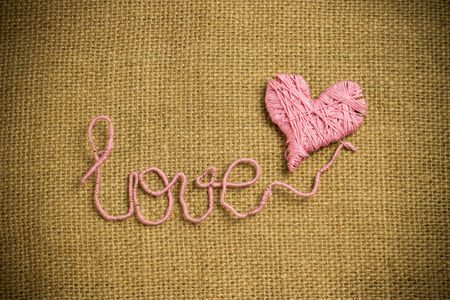 valentines day card with text love