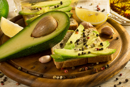 Avocado sandwichの写真素材