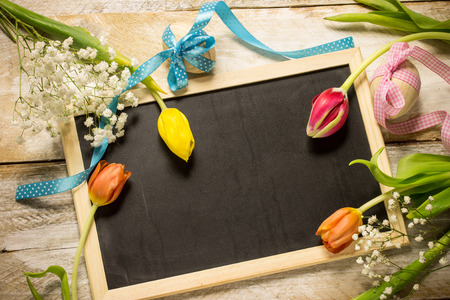 easter background with free space to write on itの写真素材