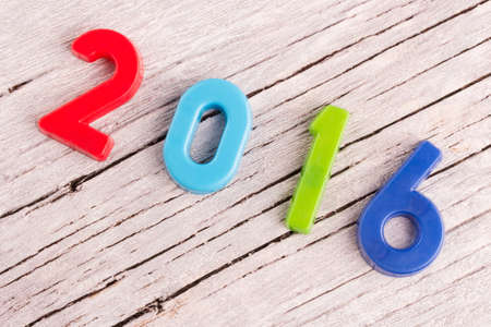 Happy new year concept, 2016 from colorful lettersの写真素材
