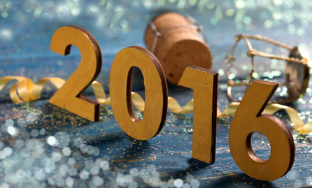 Happy new year 2016の写真素材