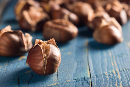 roasted chestnutsの写真素材