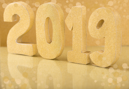new years eve celebration background with champagneの写真素材