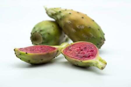 Opuntia ficus indica - cactus fruitの写真素材