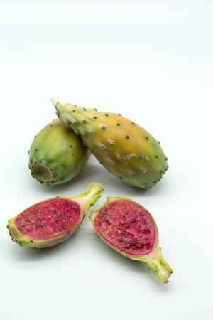 Opuntia ficus indica - cactus fruitの写真素材