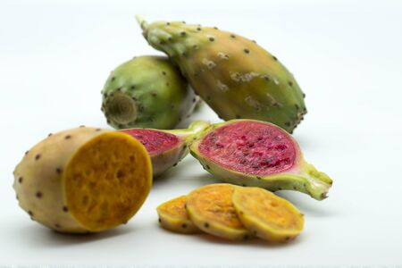 Opuntia ficus indica - cactus fruitの写真素材