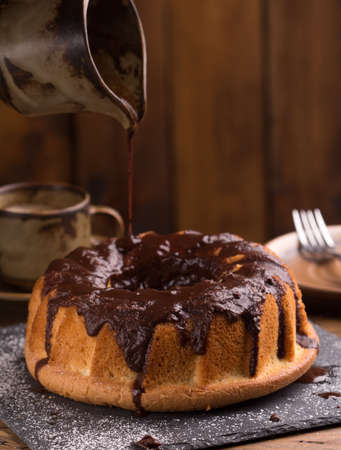 chocolate cake kuglof dessertsweet foodの写真素材
