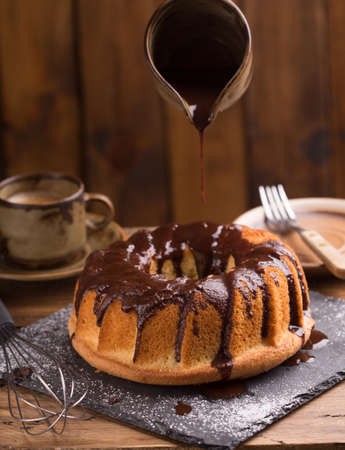 chocolate cake kuglof dessertsweet foodの写真素材