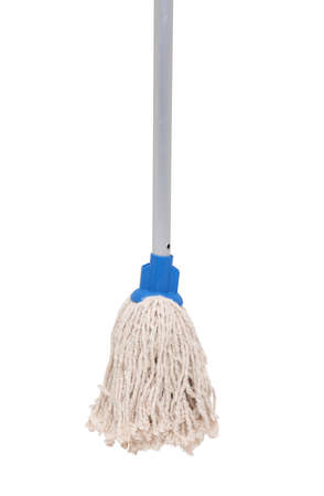 industrial cleaning mop head with metallic pole attached for cleaning industrial floors such as kitchens and salons.の写真素材