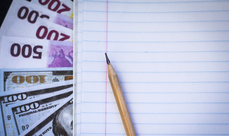 tuition fees or purchase planning for financial and educational conceptの写真素材