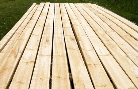 new building boards purchased for building a house