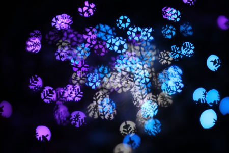 color defocused Shine.winter background with abstract bokehの写真素材