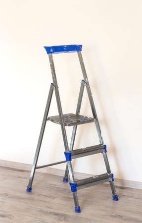building a ladder for repair work in the house.の写真素材