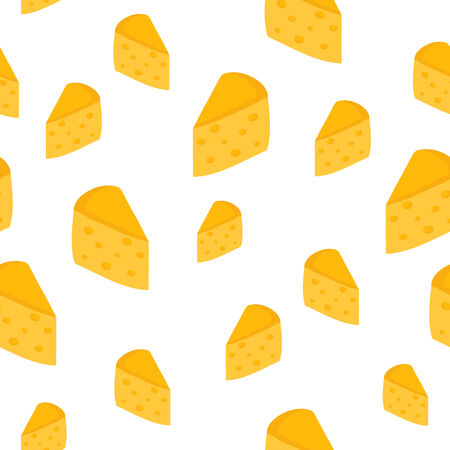 Seamless background with cheese for your designのイラスト素材