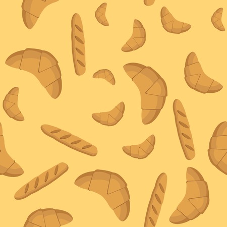 Seamless background with bread for your designのイラスト素材