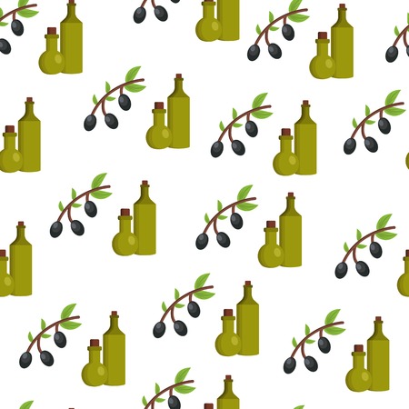 Seamless background with olives for your designのイラスト素材