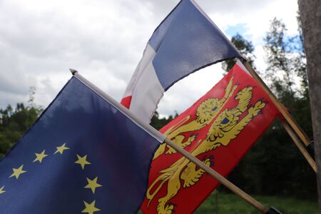 flag europe france normandy