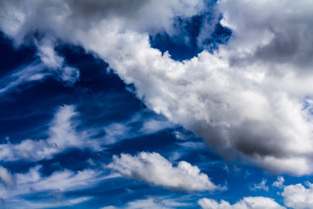  A lot of Amazing cumulus clouds, Canadaの写真素材