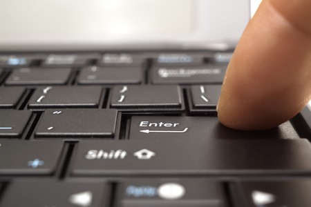 pressing Enter
