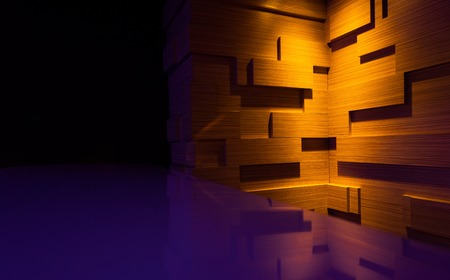wooden wall and a blue. background image.