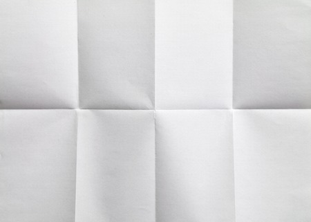 white sheet of paper folded in eight