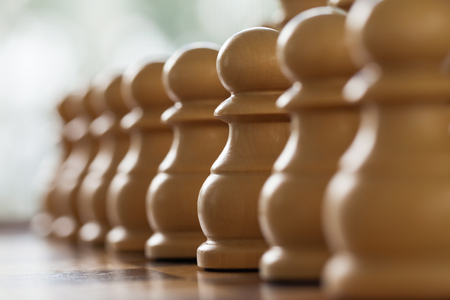 Close up Shot Of Chess Board And Figures