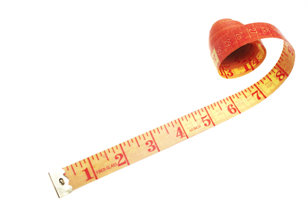 Measuring tape of the tailor isolated