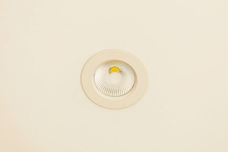 The built in LED lamp in a ceiling