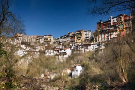 Reflection in the water of river Yantra Veliko Tarnovoの写真素材