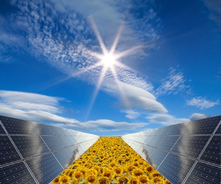 Power plant using renewable solar energy - concept