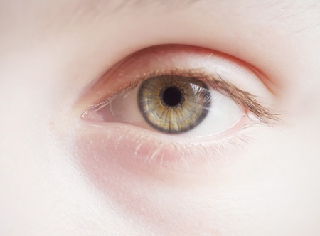 children's eye. high key, selective focusの写真素材