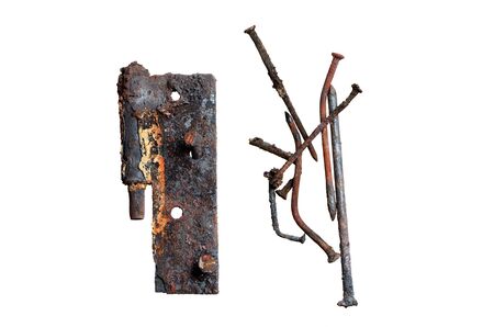 rusty nails and higesの写真素材