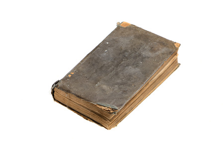 old closed book top viewの写真素材