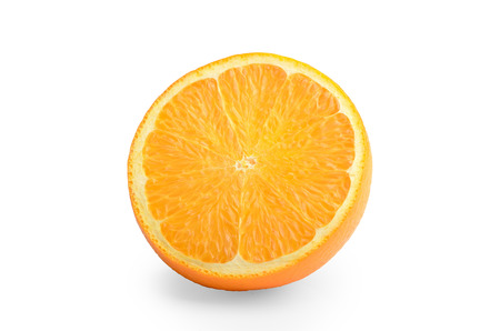 slice of orange isolated on white background. Healthy eating. Concept. Vegetarianism. Tropical fruit.の写真素材