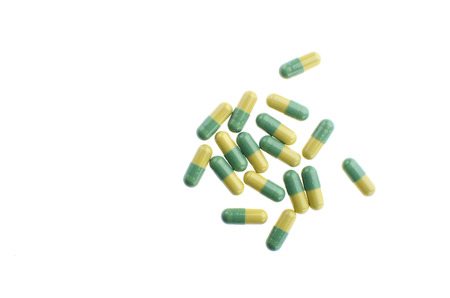 Pills on white backgroundの写真素材