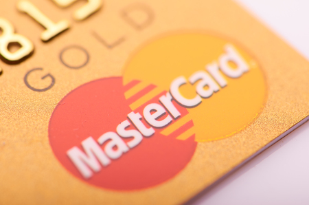 Mastercard gold cardのeditorial素材