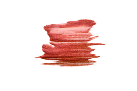 Smear of red metallic paintの写真素材