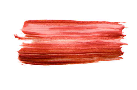 Smear of red metallic paintの写真素材