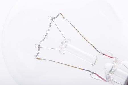Tungsten filament of an electric lampの写真素材
