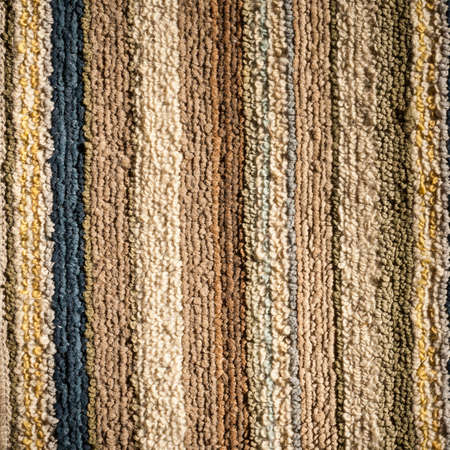 Stripe pattern mat with earthtone color.の写真素材