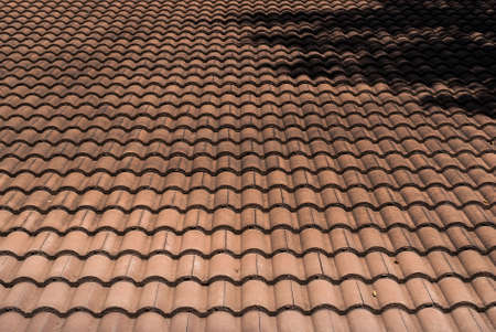 A roof tile texture and pattern in day timeの写真素材