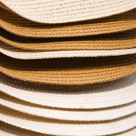 Stack of hat show pattern and details.の写真素材