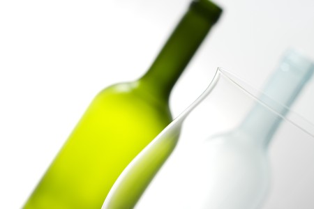 Bottles and glassの写真素材