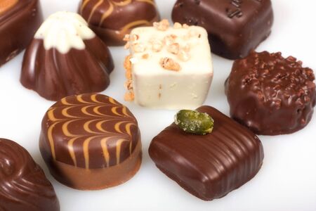 Candy on white background